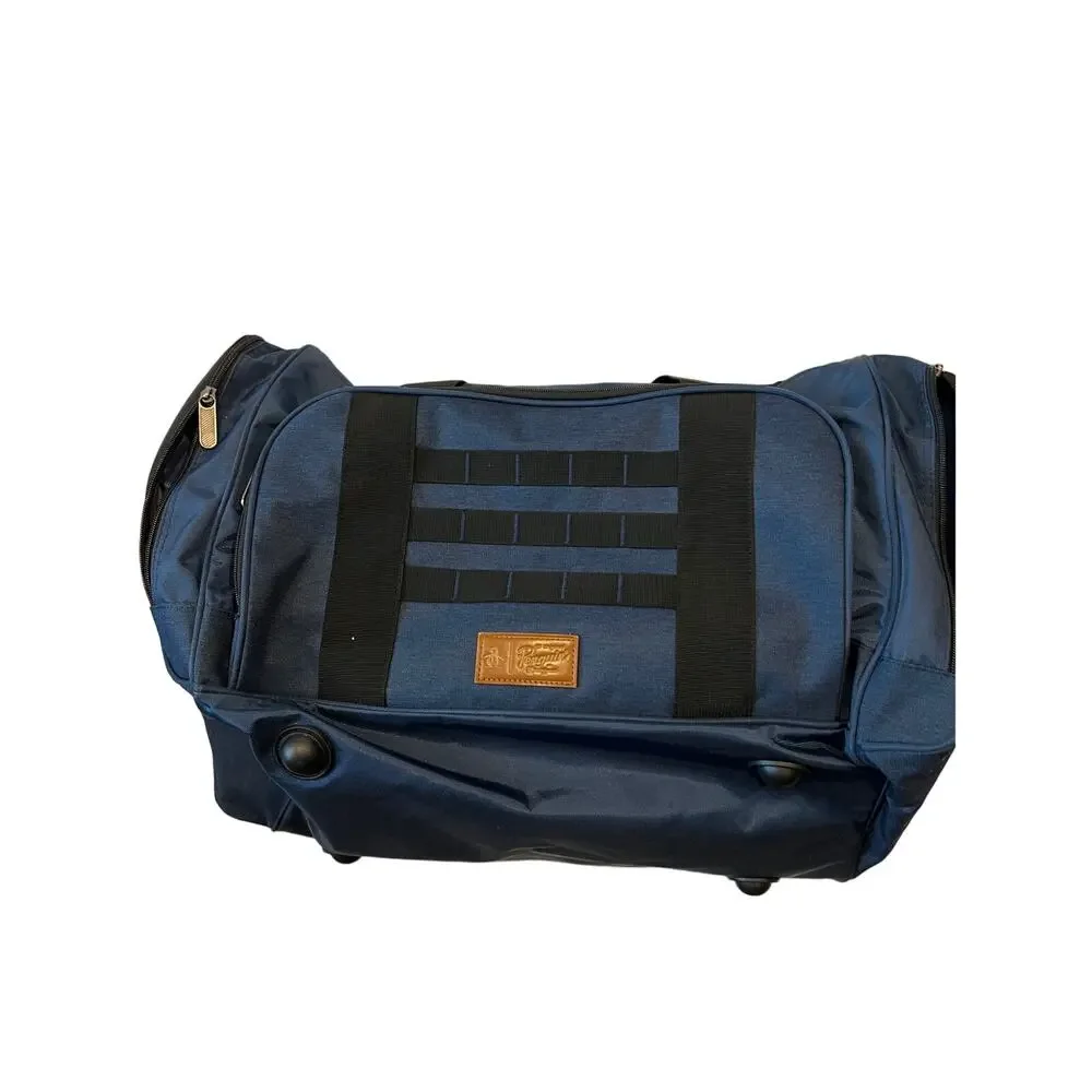 Penguin Munsingwear Heavy Canvas Blue Duffel Bag 24x12x12